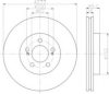 HELLA 8DD 355 114-261 Brake Disc